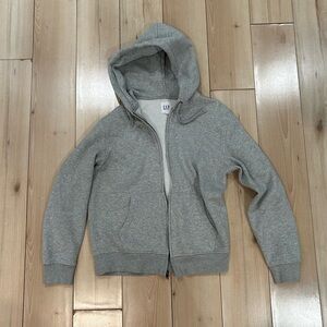 Gap grey blank zip up sweater